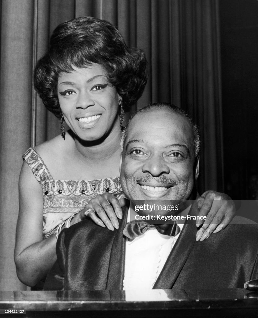 Count Basie And Sarah Vaughan At The Odeon Theatre Of London Around 1970-1976