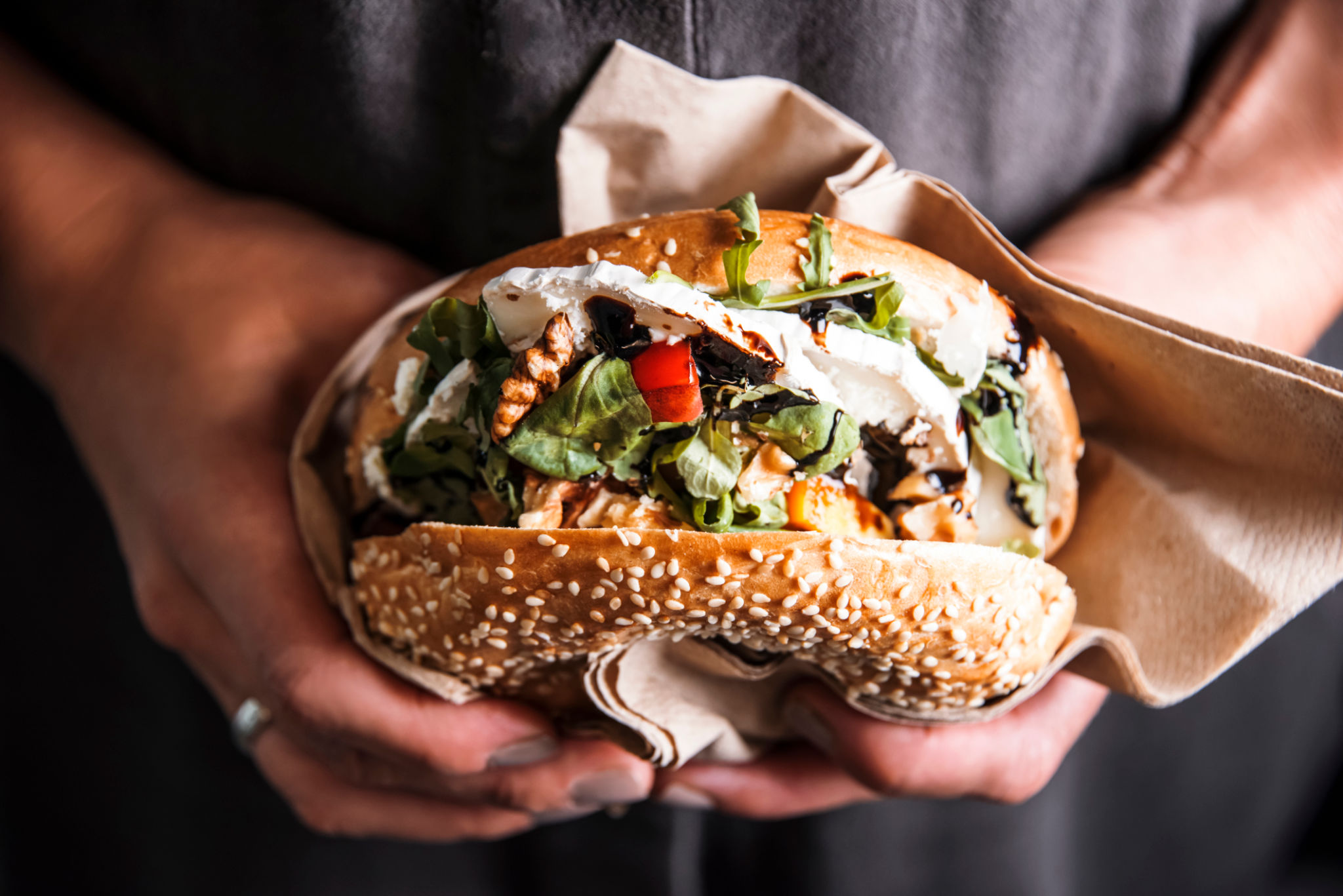 sandwich close-up
