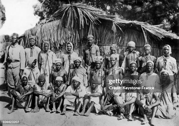 French Colonial Authorities Arrested A Group Of Slave-Drivers During The Fight Against Slavery In Senegal Between Approximately 1850 And 1920.