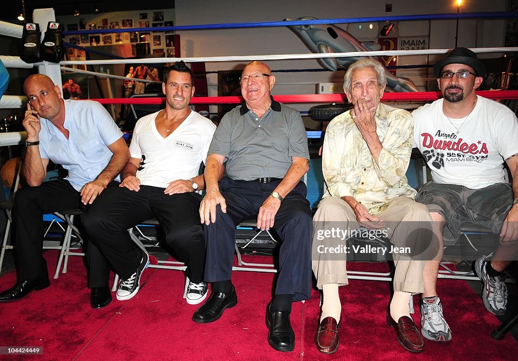 Muhammad Ali and Angelo Dundee Ribbon Cutting For 5th Street Gym Re-Opening