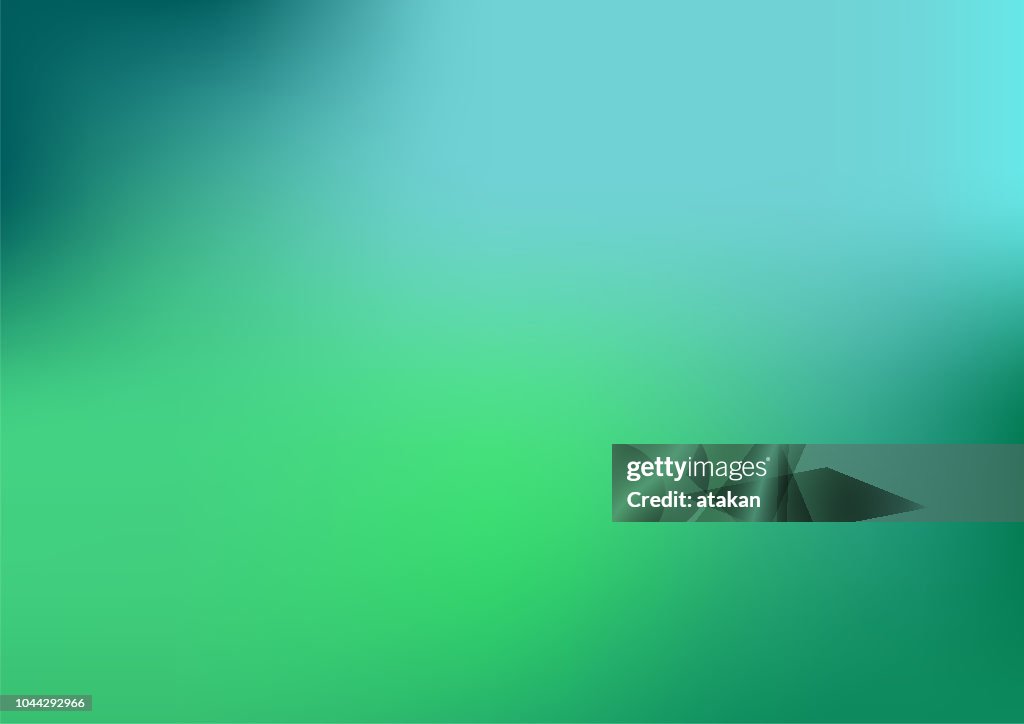 Sfondo blu astratto e verde sfocato