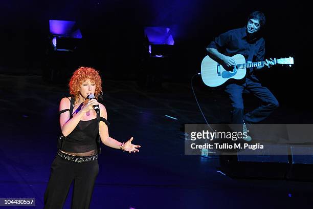 Singer Fiorella Mannoia performs during the opening ceremony of the Men's World Volleyball Championship on September 24, 2010 in Milan, Italy.