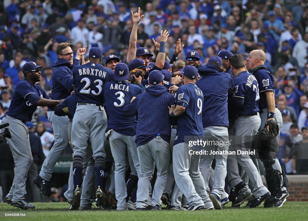 National League Tiebreaker Game - Milwaukee Brewers v Chicago Cubs