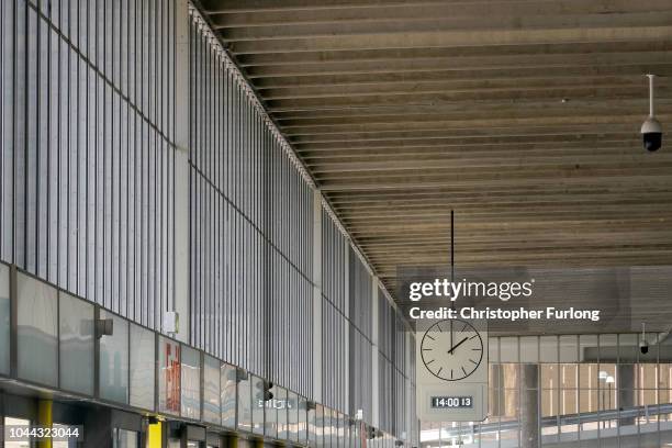 An exterior view of the refurbished Preston Bus Station and its multi-story car park on September 25, 2018 in Preston, England. Preston Bus Station...