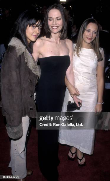 Kidada Jones, Peggy Lipton, and Rashida Jones attend the world premiere of "The Mod Squad" on March 17, 1999 at Mann Chinese Theater in Hollywood,...