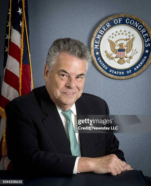 Massapequa Park, N.Y.: Congressman Peter King at his office in Massapequa Park, New York, on July 26, 2013.