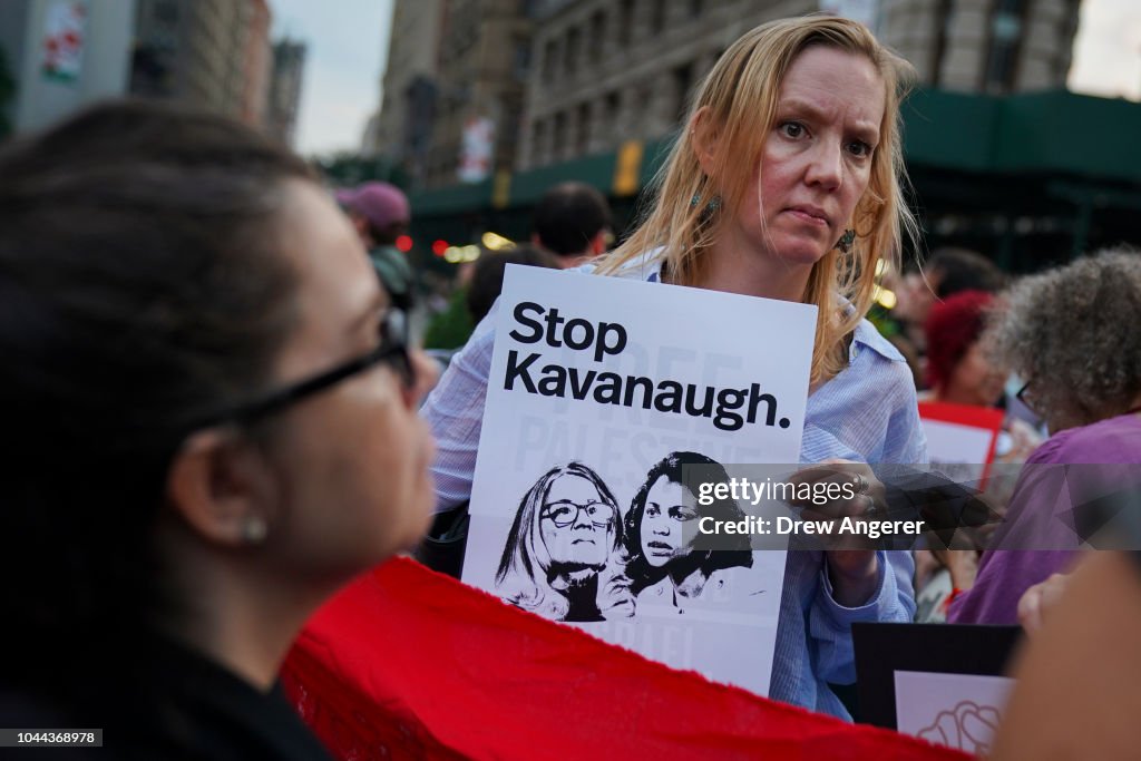 Protestors Demonstrate Against Supreme Court Nominee Brett Kavanaugh In New York