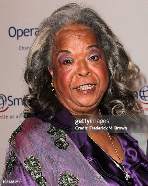 Actress Della Reese attends the Ninth annual Operation Smile gala at the Beverly Hilton Hotel on September 24, 2010 in Beverly Hills, California.