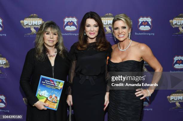 Psychiatrist and author Dr. Carole Lieberman, television personality Lisa Vanderpump and Route91Strong survivor and co-founder Lisa Fine attend the...