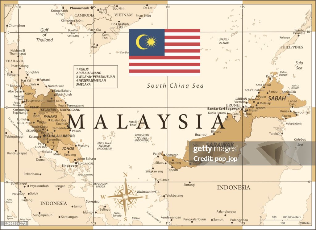 25 -Malaysia - Vintage Golden 10