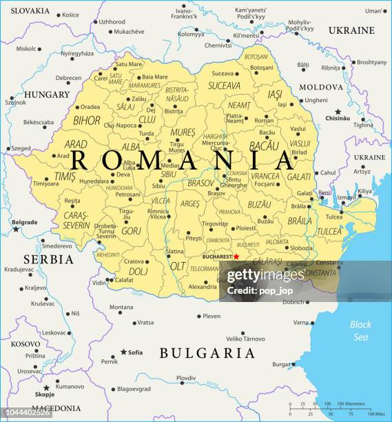 illustrazioni stock, clip art, cartoni animati e icone di tendenza di mappa della romania - vettore - transilvania