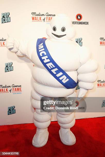 Michelin Man attends Madison Avenue Walk of Fame: Icon Awards at PlayStation Theater on October 1, 2018 in New York City.