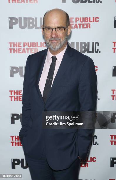 Actor Anthony Edwards attends the "Girl From The North Country" opening night at The Public Theater on October 1, 2018 in New York City.