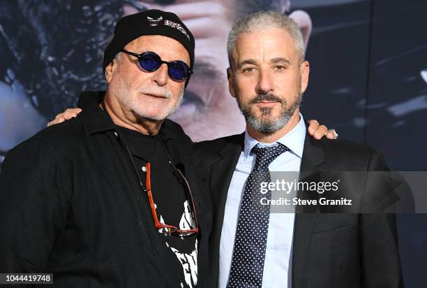 Matt Tolmach, Avi Arad arrives at the Premiere Of Columbia Pictures' "Venom" at Regency Village Theatre on October 1, 2018 in Westwood, California.