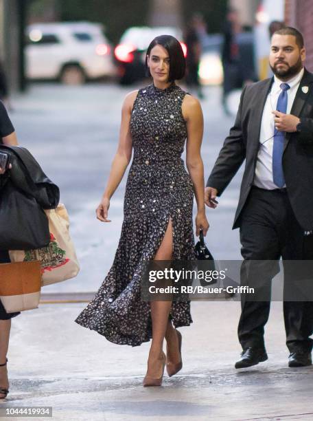 Jenny Slate is seen at 'Jimmy Kimmel Live' on October 01, 2018 in Los Angeles, California.