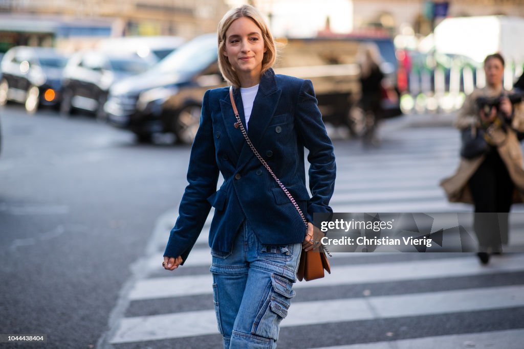 Street Style : Paris Fashion Week Womenswear Spring/Summer 2019 : Day Eight