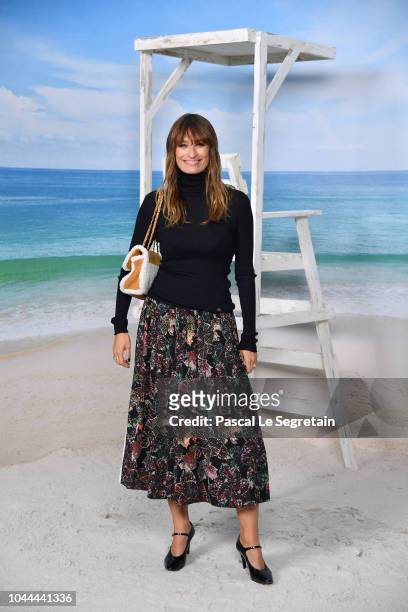 Caroline de Maigret attends the Chanel show as part of the Paris Fashion Week Womenswear Spring/Summer 2019 on October 2, 2018 in Paris, France.