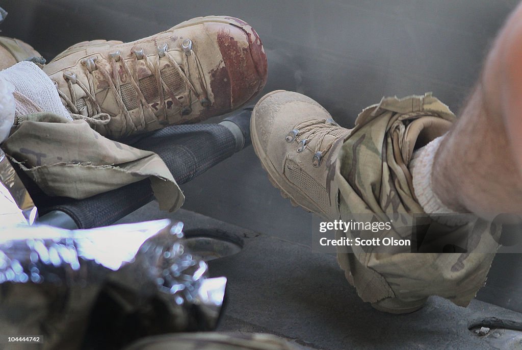 Army Medevac Unit Tends To The War Wounded Near Marja, Afghanistan