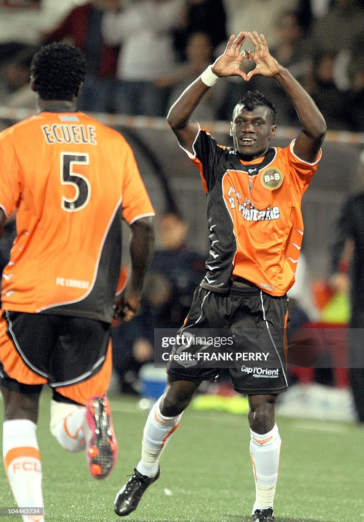 Lorient's forward Lynel darcy Kitambala