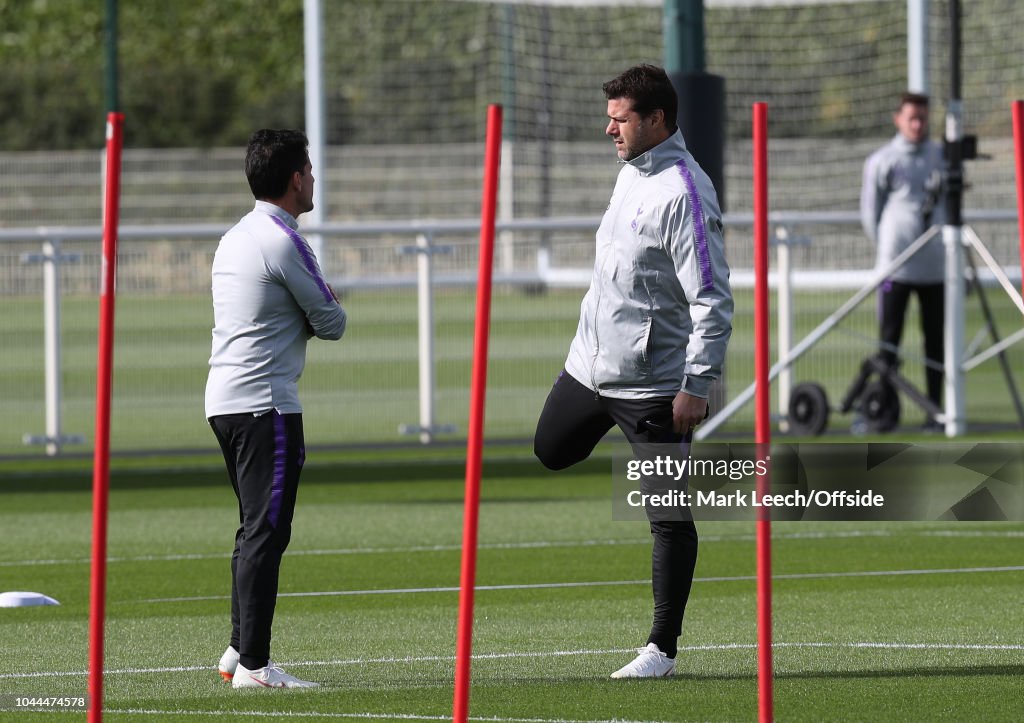 Tottenham Hotspur Training Session and Press Conference