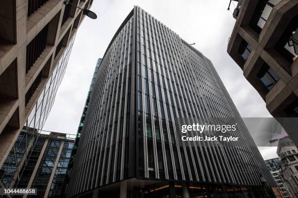 The Deloitte offices stand in 2 New Square on October 2, 2018 in London, England. The government has called for a review of the British auditing...