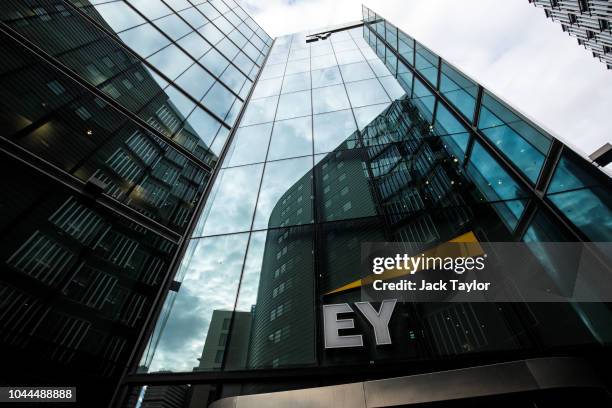 The Ernst & Young offices stand in 1 More London Riverside on October 1, 2018 in London, England. The government has called for a review of the...