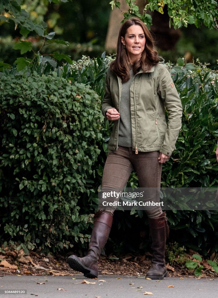 The Duchess Of Cambridge Visits Sayers Croft Forest School