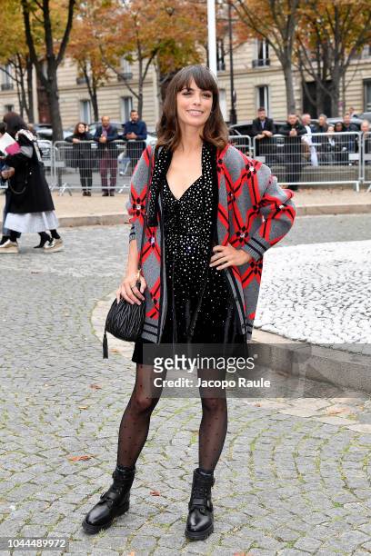 Berenice Bejo attends the Miu Miu show as part of the Paris Fashion Week Womenswear Spring/Summer 2019 on October 2, 2018 in Paris, France.