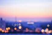 Blurred city sunrise background