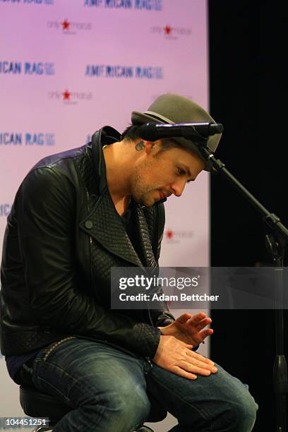 Musician Joel Madden of the band Good Charlotte performs at the Rosedale Macy's store on Saturday, September 25, 2010 in Roseville, Minnesota.