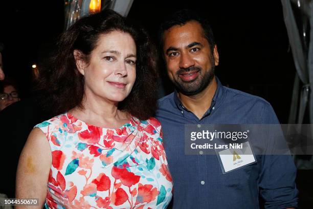 Actress Sean Young and actor Kal Penn attend The Academy of Motion Picture Arts and Sciences 2018 New Members Party at Top of the Rock's 620 Loft and...