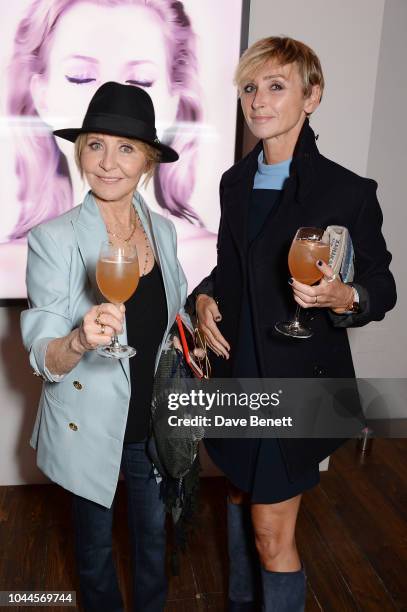 Lulu and Jo Manoukian attend the Chris Levine 'Inner [Deep] Space' in benefit of Elton John AIDS Foundation private view hosted by David Furnish and...