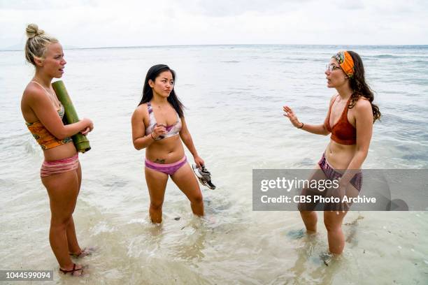 The Chicken Has Flown the Coop" - Jessica Peet, Bi Nguyen and Gabby Pascuzzi on the second episode of SURVIVOR: David vs. Goliath, airing Wednesday,...