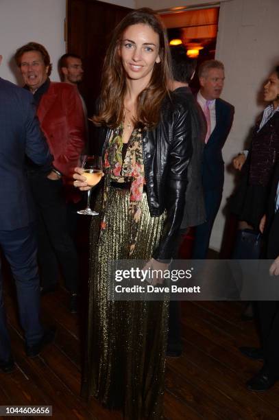 Rose Hanbury, Marchioness of Cholmondeley attends the Chris Levine 'Inner [Deep] Space' in benefit of Elton John AIDS Foundation private view hosted...