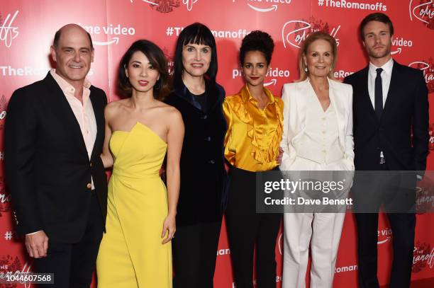 Matthew Weiner, Jing Lusi, Adele Anderson, Ines Melab, Marthe Keller and Hugh Skinner attend the World Premiere of Amazon Prime Video's "The...