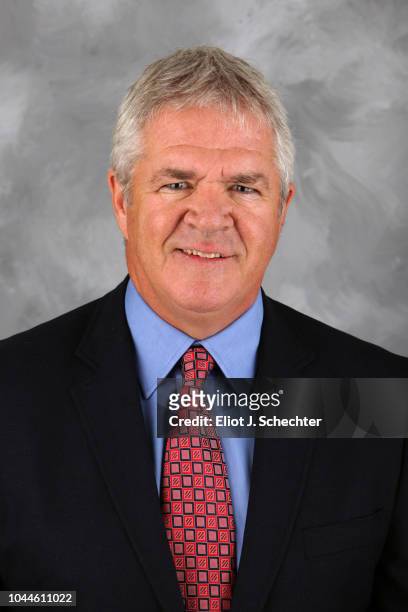 Dale Tallon General Manger of the Florida Panthers poses for his official headshot for the 2018-2019 season on September 13, 2018 at the BB&T Center...