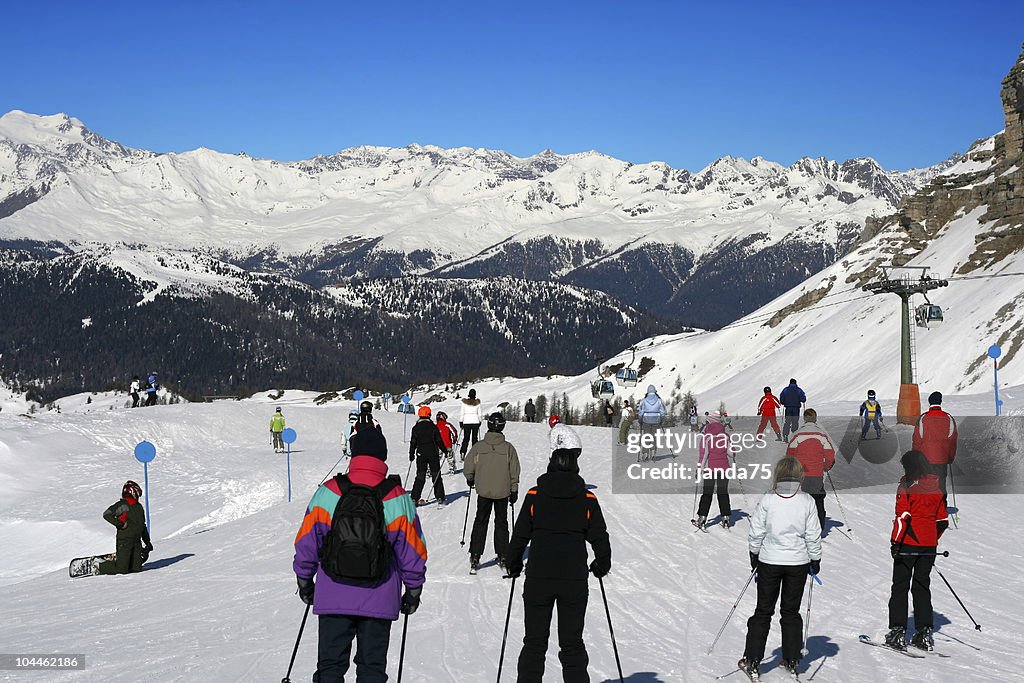 Ski resort slope