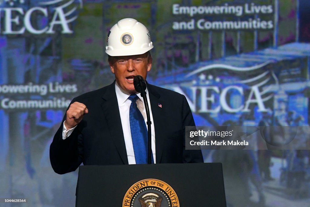 President Trump Addresses National Electrical Contractors Convention