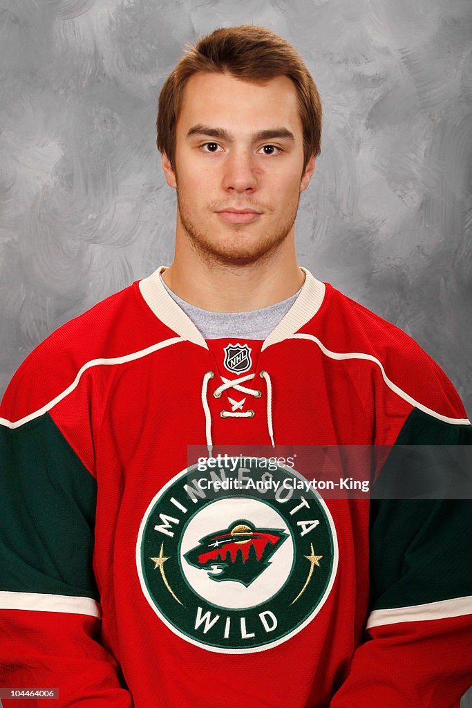 Josh Caron Josh Caron of the Minnesota Wild poses for his official headshot for ...