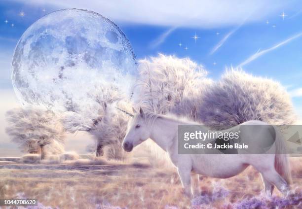 fantasy unicorn - unicorn stock pictures, royalty-free photos & images