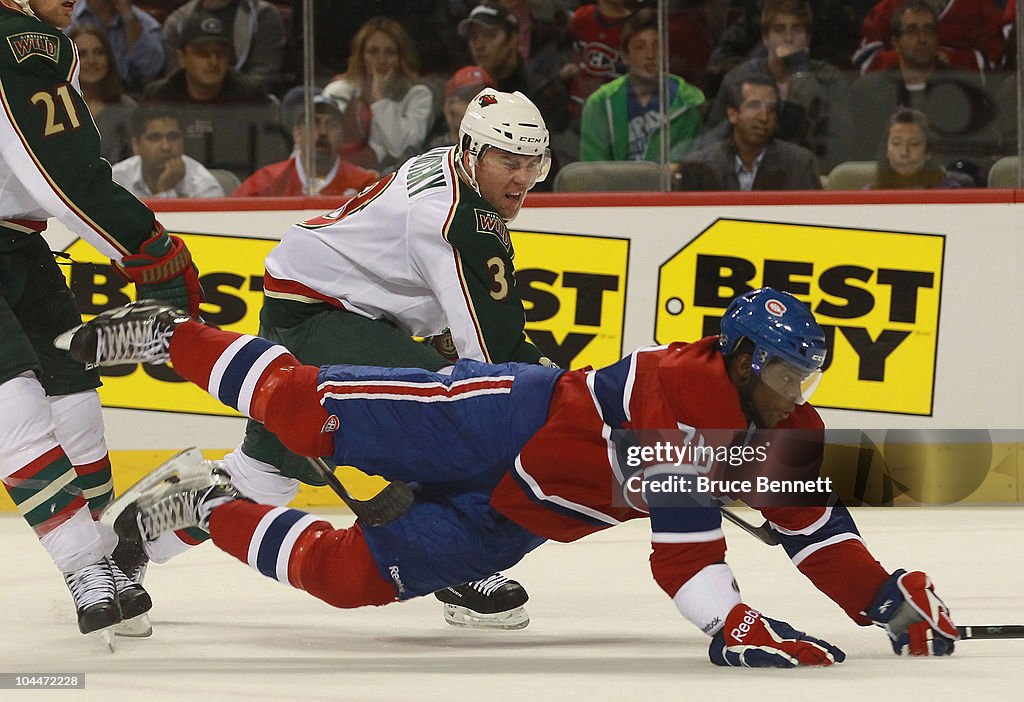 Minnesota Wild v Montreal Canadiens