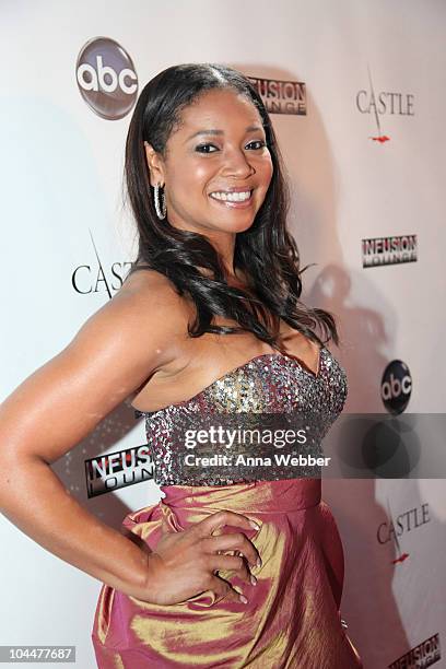 Actress Tamala Jones attends the "Castle" Season 3 Premiere Party on September 13, 2010 in Los Angeles, California.