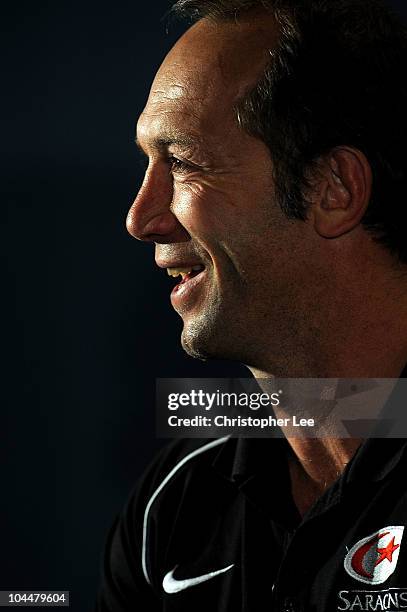 Brendan Venter of Saracens looks on during the Heineken Cup Launch at the Millennium Stadium on September 27, 2010 in Cardiff, Wales.