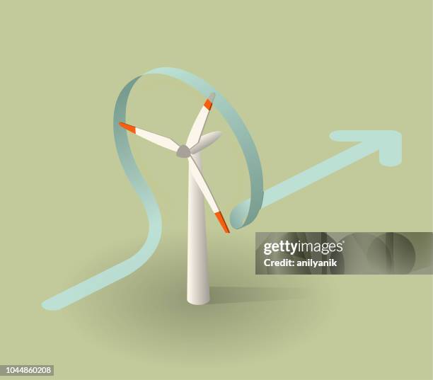 ilustrações de stock, clip art, desenhos animados e ícones de wind turbine - windturbine