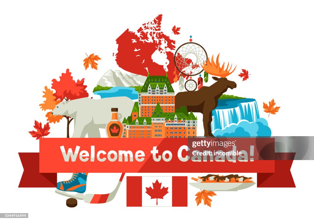 Canadian Graphics Canada Background Design High-Res Vector Graphic - Getty Images