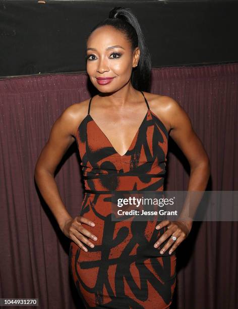 Malina Moye attends "The Samuel Project" Special Screening Hosted By SAG-AFTRA at Laemmle Music Hall on October 2, 2018 in Beverly Hills, California.