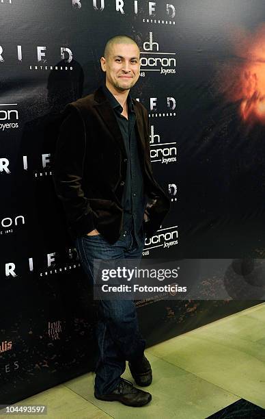 Rodrigo Cortes attends the premiere of 'Enterrado' at the Palafox Cinema on September 27, 2010 in Madrid, Spain.