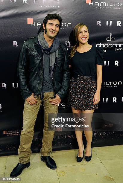 Antonio Velazquez and Irene Montala attend the premiere of 'Enterrado' at the Palafox Cinema on September 27, 2010 in Madrid, Spain.