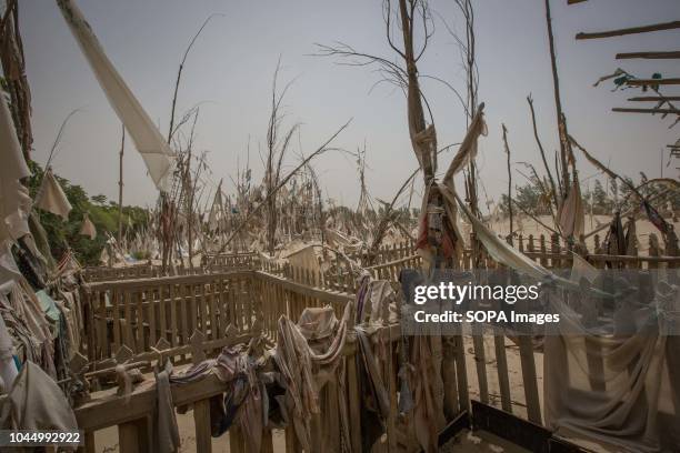 View of the Imam Asim tomb in the Taklamakan desert near the small town of Jiya in Xinjiang Uyghur Autonomous Region in China. Hotan is located in...