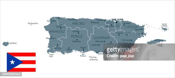30 - puerto rico - grayscale isolated 10 - ponce stock illustrations